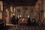 Five ladies in an interior BASSEN, Bartholomeus van